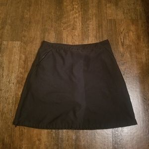 Patagonia Black Athletic Skort Side Zippers Side 4